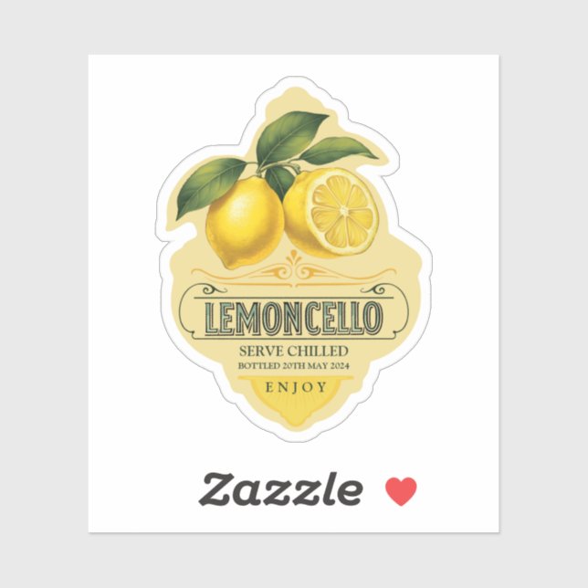 Lemoncello Vinyl Sticker (Sheet)