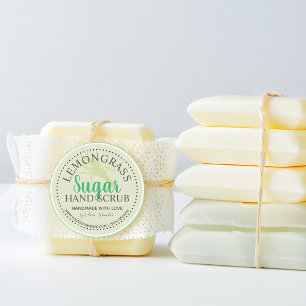 Lemongrass Sugar Scrub Custom Website Classic Round Sticker