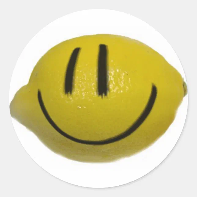 Lemonheads Sticker lemonhead classic round sticker | Zazzle