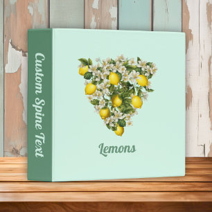 Lemons 3 Ring Binder