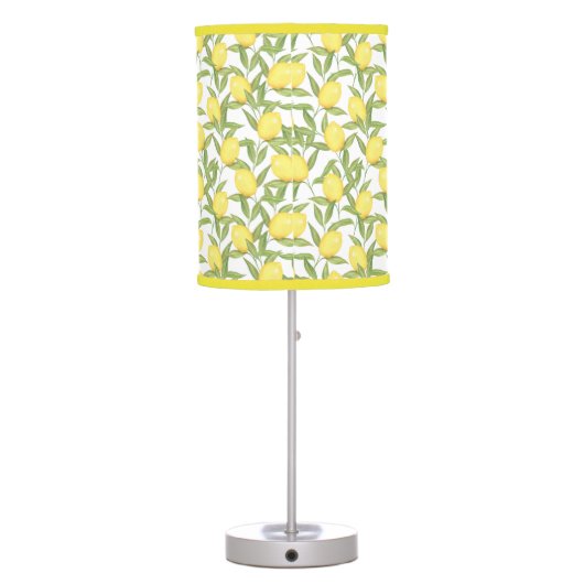 Lemons All-Over Print Table Lamp (Back)