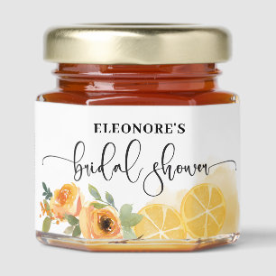 Lemons and Flowers Bridal Shower  Honey Jar Favors