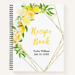 Lemons and Foliage Recipe Book