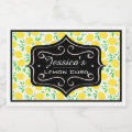 Lemons and Leaf Pattern Custom Lemon Curd Food Label | Zazzle
