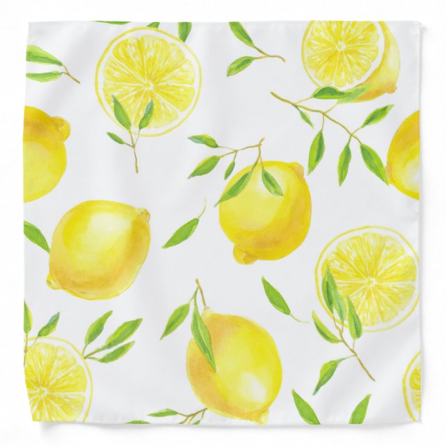 Lemons and leaves bandana (Front)
