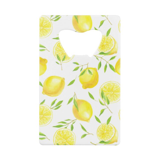 Lemons and leaves credit card bottle opener (Front)