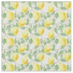 Lemons and Leaves Design Fabric