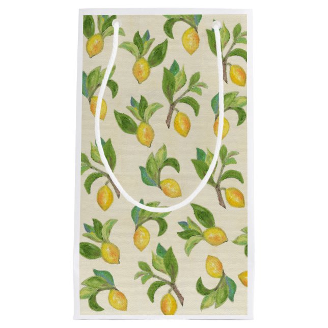 Lemons and Leaves gift bag (Front)