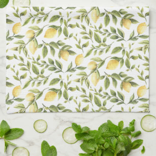 Lemons and Leaves Kitchen Towel
