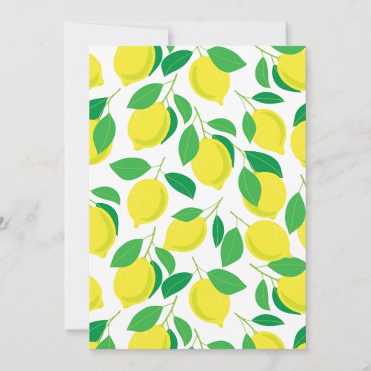 Lemons and leaves pattern (Front)