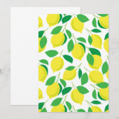 Lemons and leaves pattern (Front/Back)