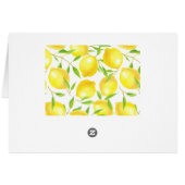 Lemons and leaves  pattern design (Back Horizontal)