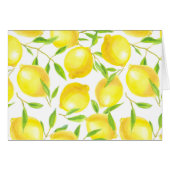 Lemons and leaves  pattern design (Front Horizontal)
