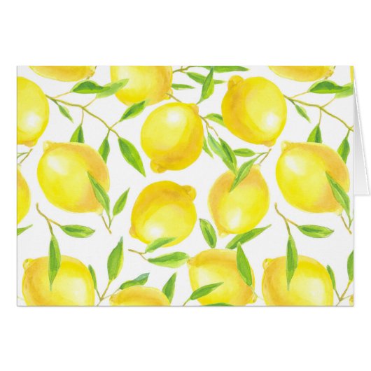 Lemons and leaves  pattern design (Front Horizontal)