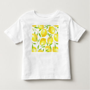 Lemons and leaves pattern design toddler t-shirt