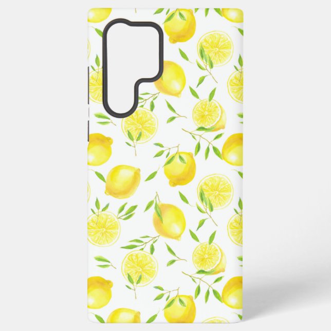 Lemons and leaves samsung galaxy case (Back)