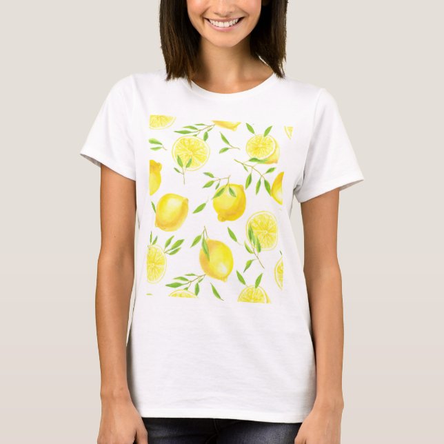 Lemons and leaves T-Shirt (Front)