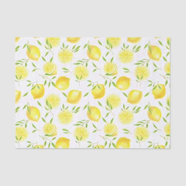 Lemons and leaves tissue paper (Front)