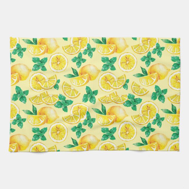 Lemons and lemonade kitchen towel (Horizontal)