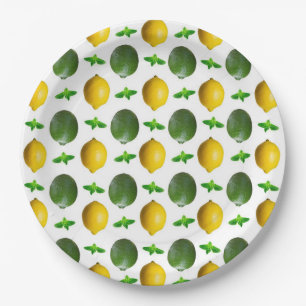 Lemons and Limes Paper Plates