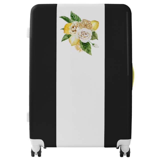 Lemons and roses bouquet luggage (Front)