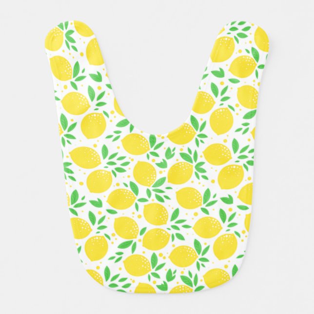 Lemons Baby Bib (Front)