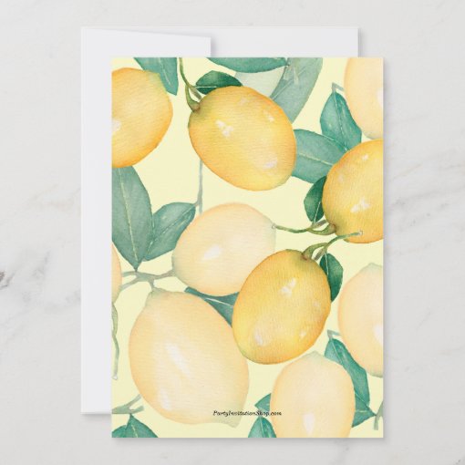 Lemons Baby Shower Invitations | Zazzle