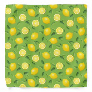 Lemons Background Pattern Bandana