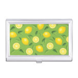 Lemons Background Pattern Business Card Holder