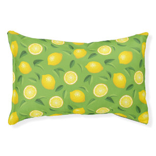 Lemons Background Pattern Pet Bed