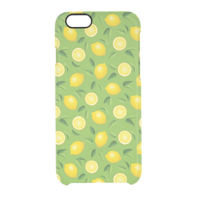Lemons Background Pattern Uncommon iPhone Case (Back)