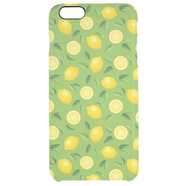 Lemons Background Pattern Uncommon iPhone Case (Back)