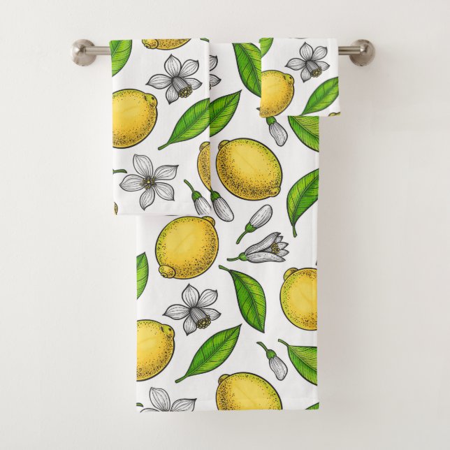 Lemons Bath Towel Set (Insitu)