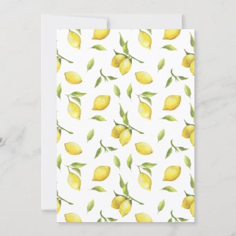 Lemons Blossom Greenery Chic Graduation Party Invitation | Zazzle