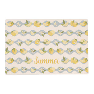 Lemons & Blossoms personal Placemat for Dogs
