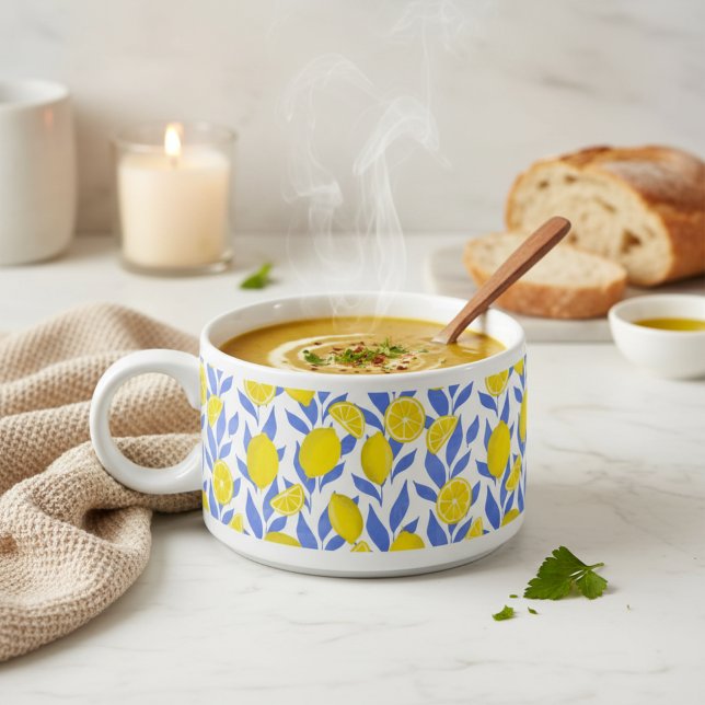 Lemons Blue Mediterranean Bowl (Creator Uploaded)