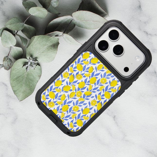 Lemons Blue Mediterranean Otterbox iPhone Case (Creator Uploaded)