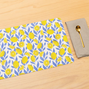 Lemons Blue Mediterranean Placemat