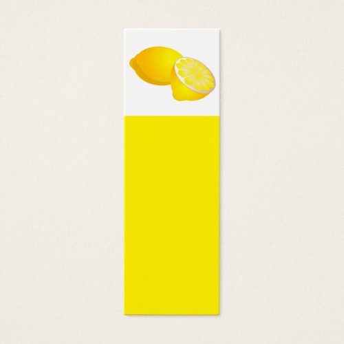 Lemons Bookmark Business Card Template