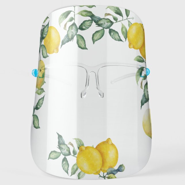 Lemons botanical face shield (Front)