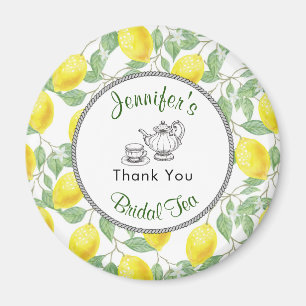 Lemons Branch and Tea Bridal Shower Thank You Magnet