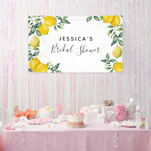 Lemons Bridal Shower Backdrop Decor Banner