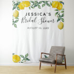 Lemons Bridal Shower Backdrop Photo booth<br><div class="desc">Leons Bridal Shower backdrop photo booth,  personalized with your name and date. Easy to change for any party.</div>