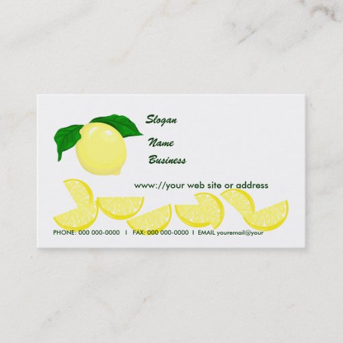 Lemons Business Card