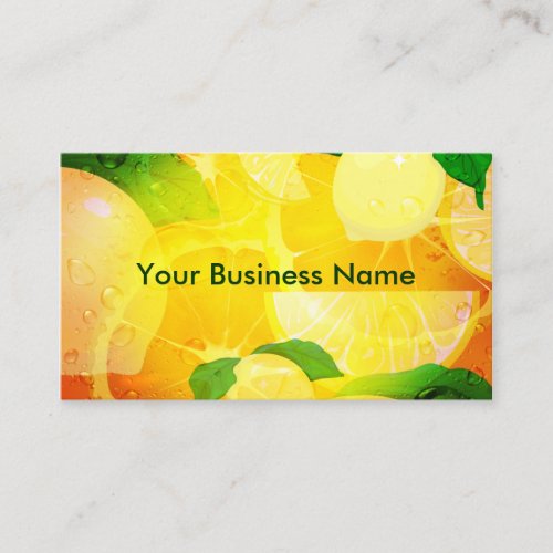 Lemons  Business card Indestructible Paper