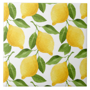 Lemons Ceramic 6" x 6" Tile/coaster Ceramic Tile