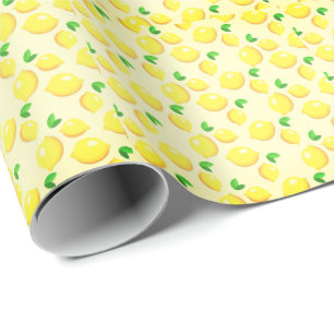 Lemons Citrus Design Wrapping Paper