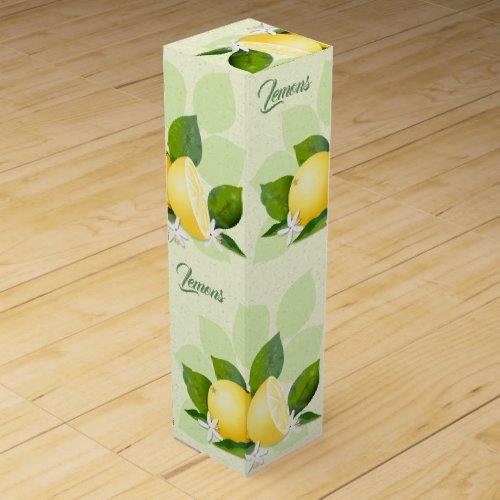 Lemons Citrus Fruit Wine Box