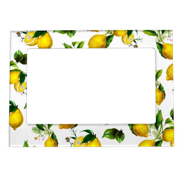 Lemons,citrus,mediterranean art    magnetic frame (Front)