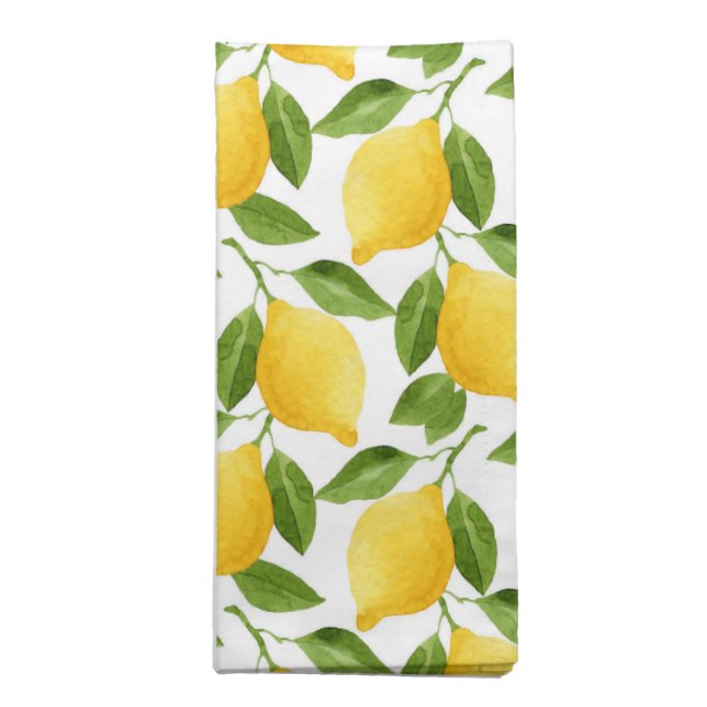 Lemons cloth napkins  (Folded)